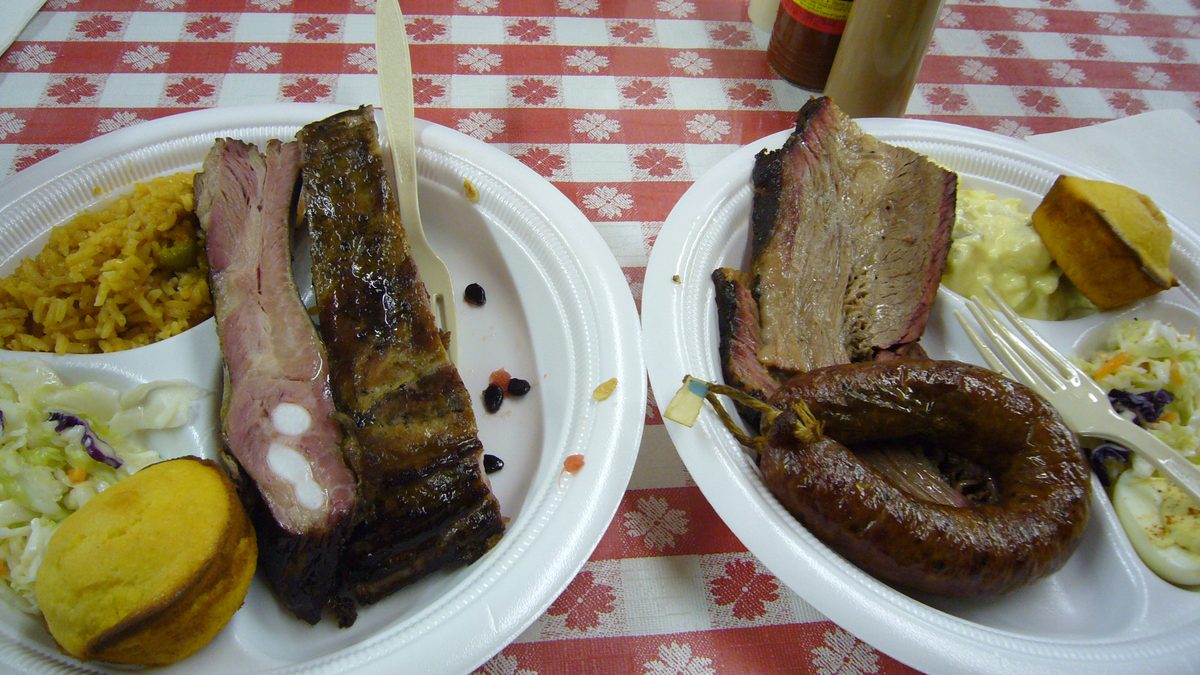 Loaded barbecue plate